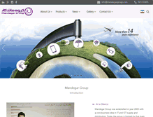 Tablet Screenshot of mandegargroup.com